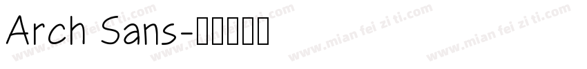 Arch Sans字体转换